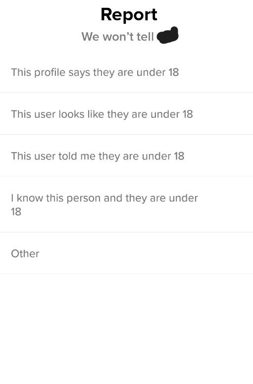 Tinder report