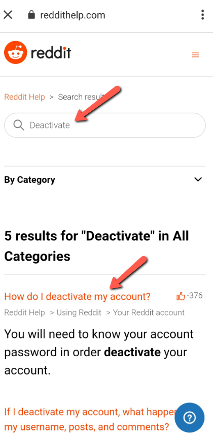 how to delete your Reddit account on mobile