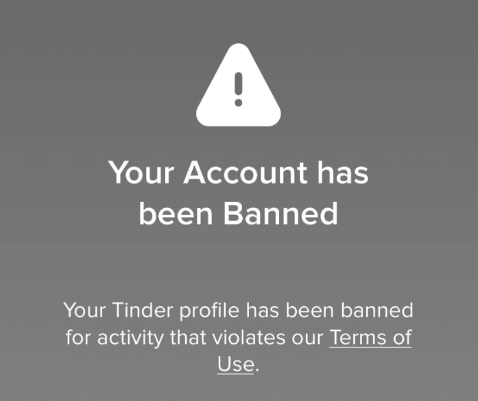 Tinder ban