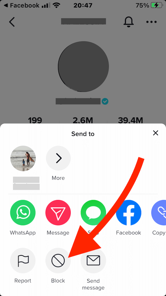 how to block someone on TikTok