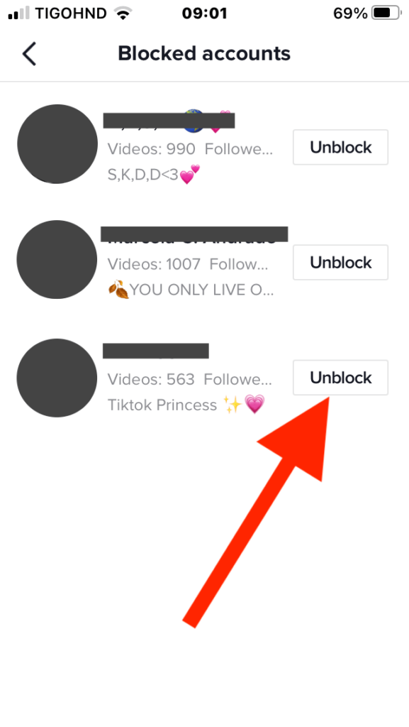 how to unblock someone on TikTok