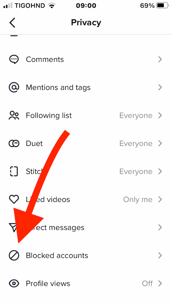 how to unblock someone on TikTok