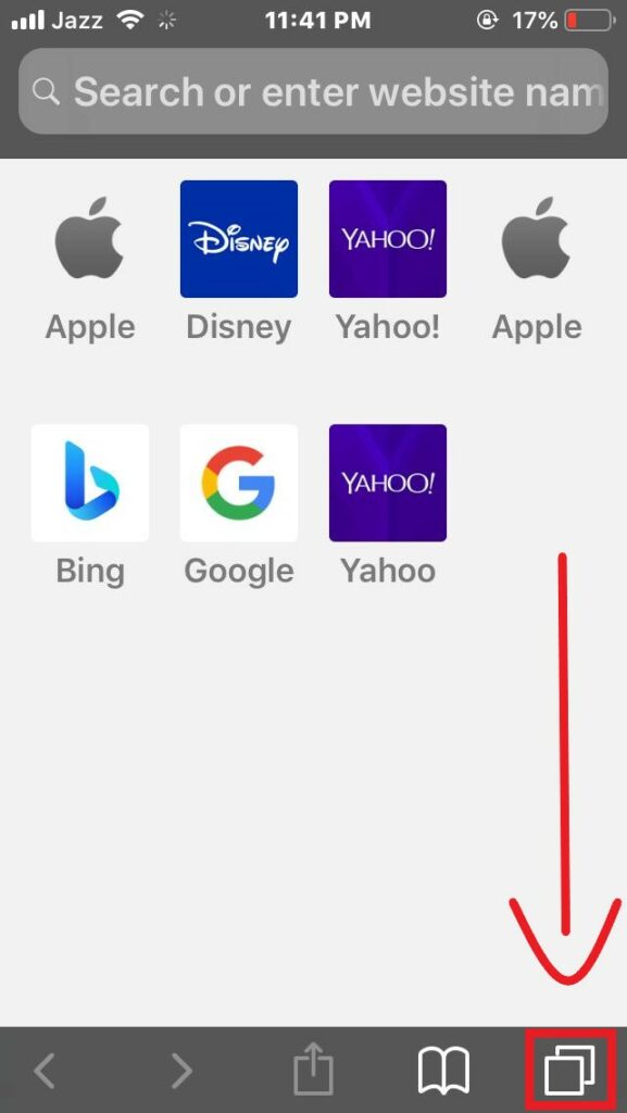 incognito mode on iPhone