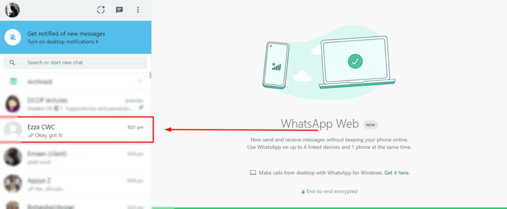 How to delete whatsapp images on a laptop 