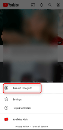 disable Youtube incognito mode. 