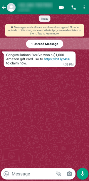 Whatsapp scams 