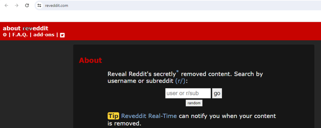 Recover Reddit Posts